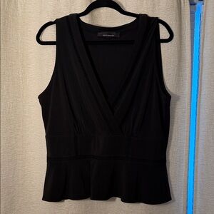 White House Black Market Black V-Neck Tank Top